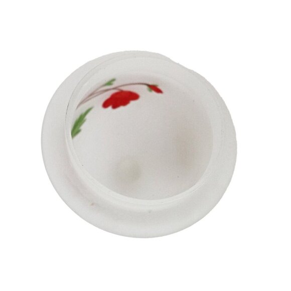 Vintage Viking Glass Frosted Satin Glass Ginger Jar / Apothecary Jar with Lid Ur - Picture 4 of 7